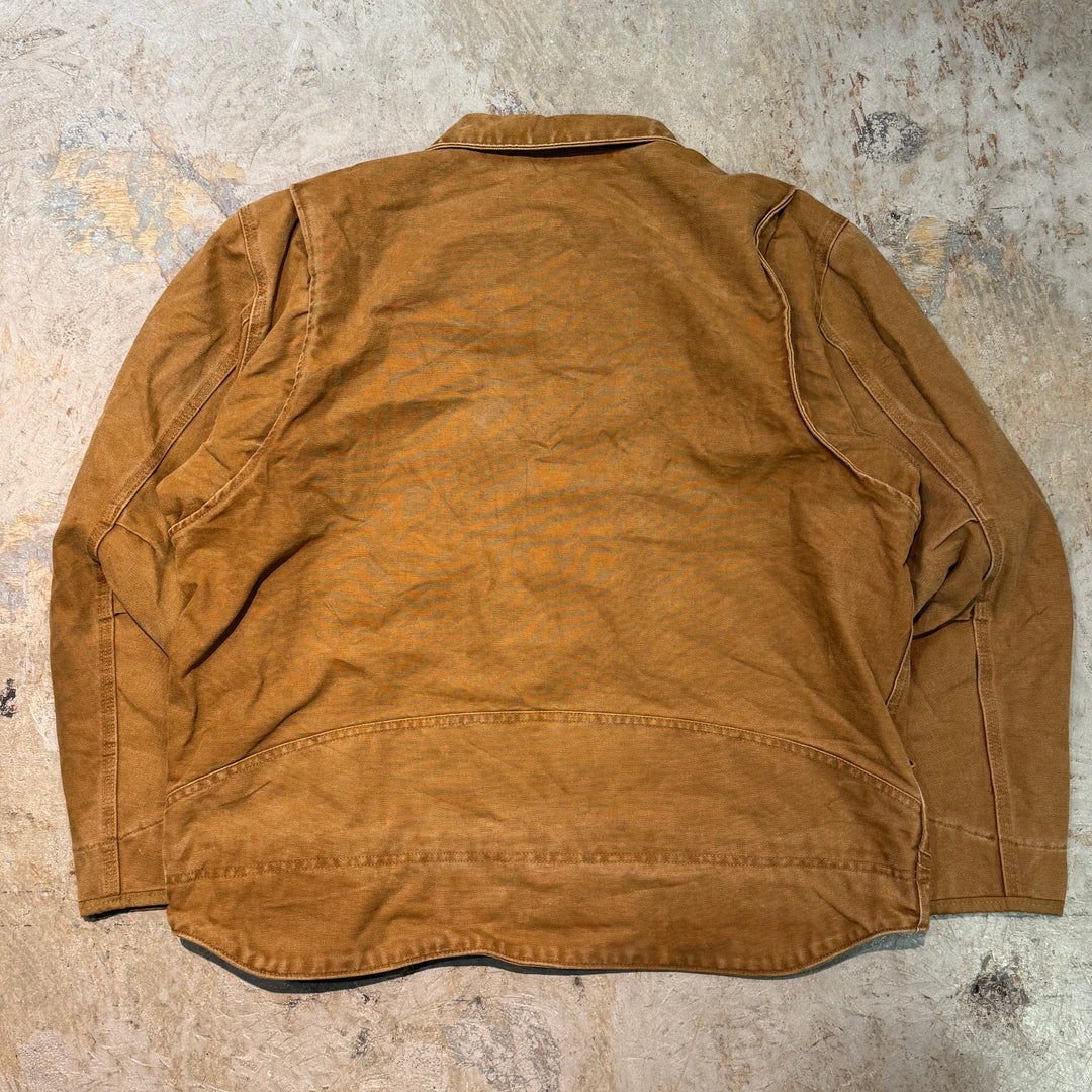 古着 Carhartt/ カーハート/ バーウィックジャケット/ ダック地/ 裏地ボア/ 企業ロゴ/ サイズXL