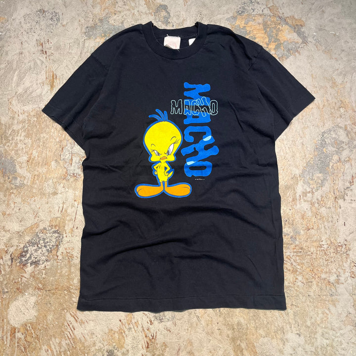#4816 古着 98's ワーナーブラザーズ ルーニー･テューンズ トゥイーティー ヴィンテージ シングルステッチ TシャツサイズL相当