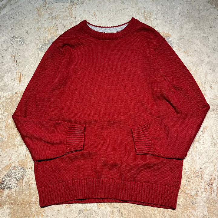 #3371 L.L.Bean/エルエルビーン/Crew neck cotton knit/クルーネックコットンニット/サイズ L