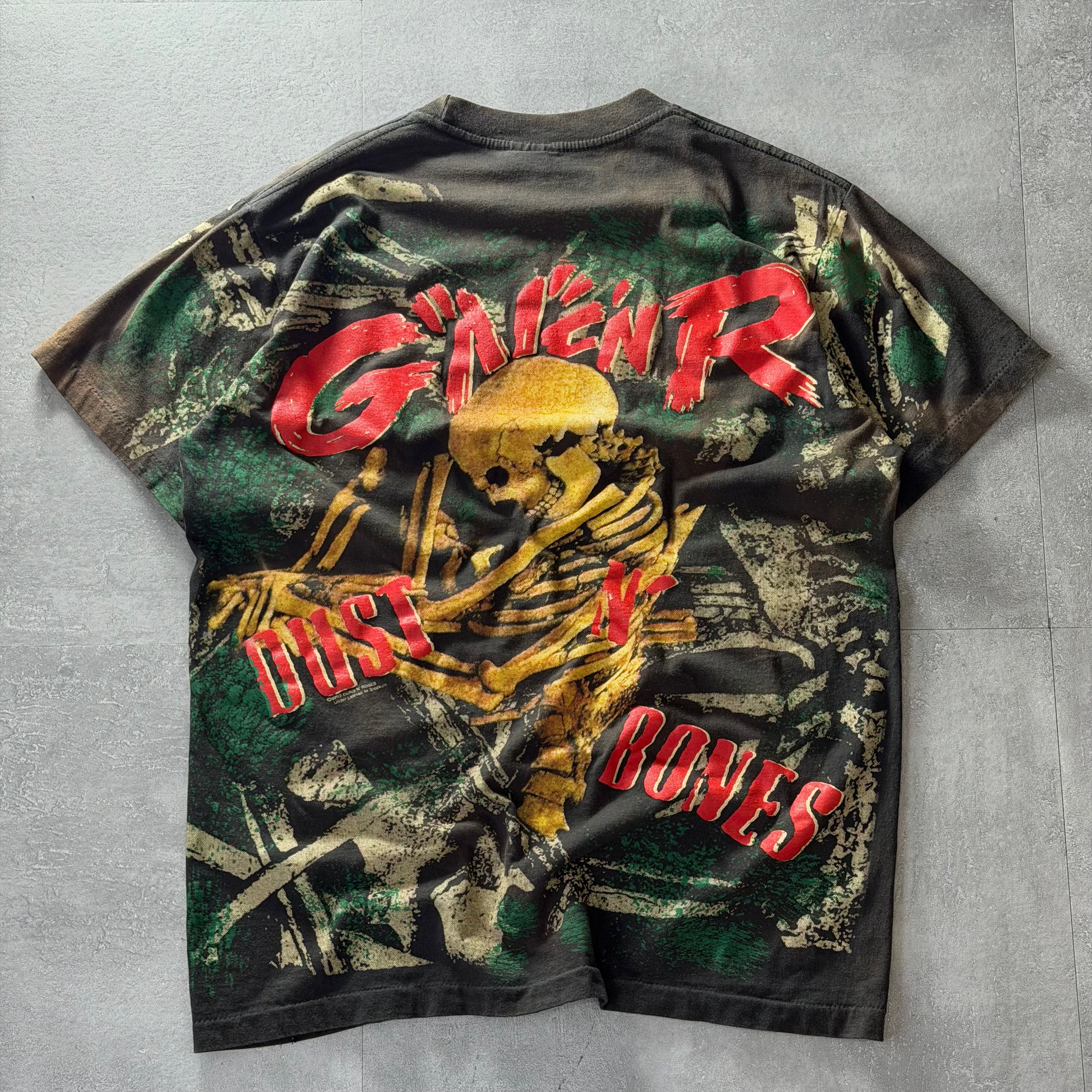 古着 USA製 90s GUNS N' ROSES 「Dust N' Bones」 スカル ボーン