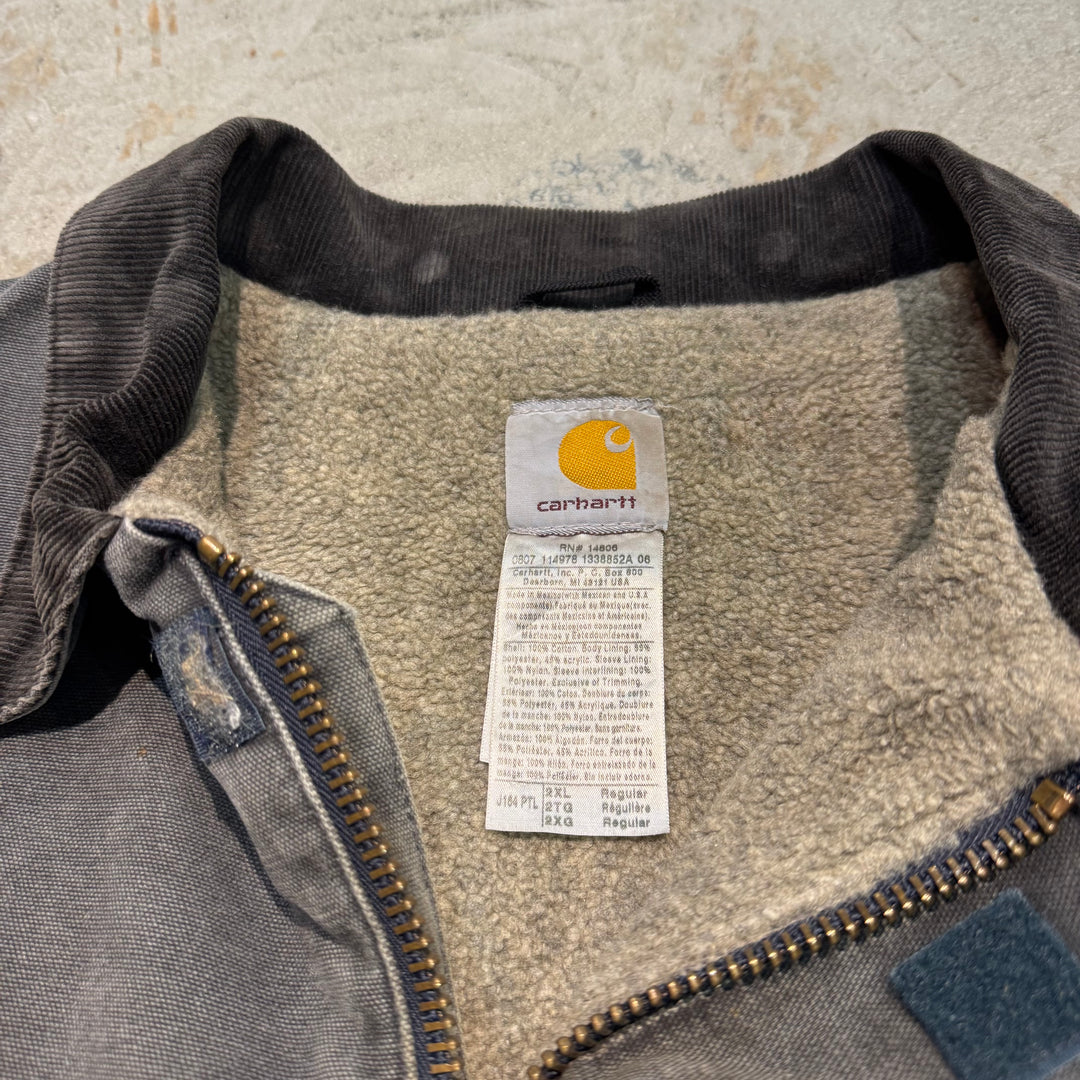古着 carhartt/ カーハート/ デトロイトジャケット/ 裏地ボア/ 襟コーデュロイ/ サイズ2XL
