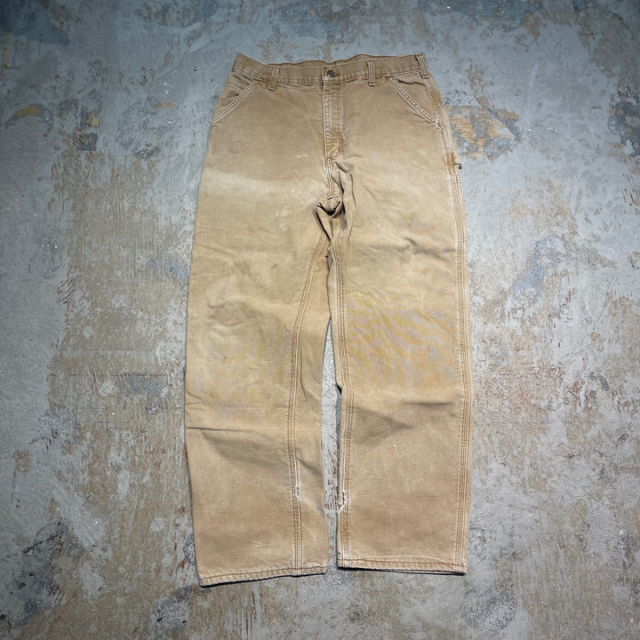 #1728 古着 Carhartt/カーハート/ Duck Painter Pants/ダック地 ペインターパンツ / ワークパンツ / 裏地チェック / サイズ36×34