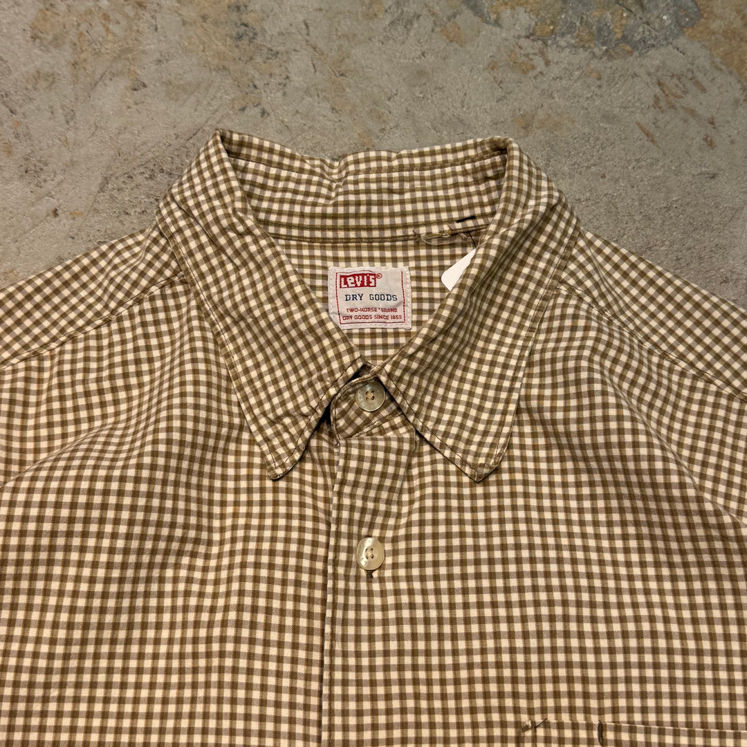 古着 LEVIS/リーバイス /半袖シャツ/チェック柄/サイズL相当