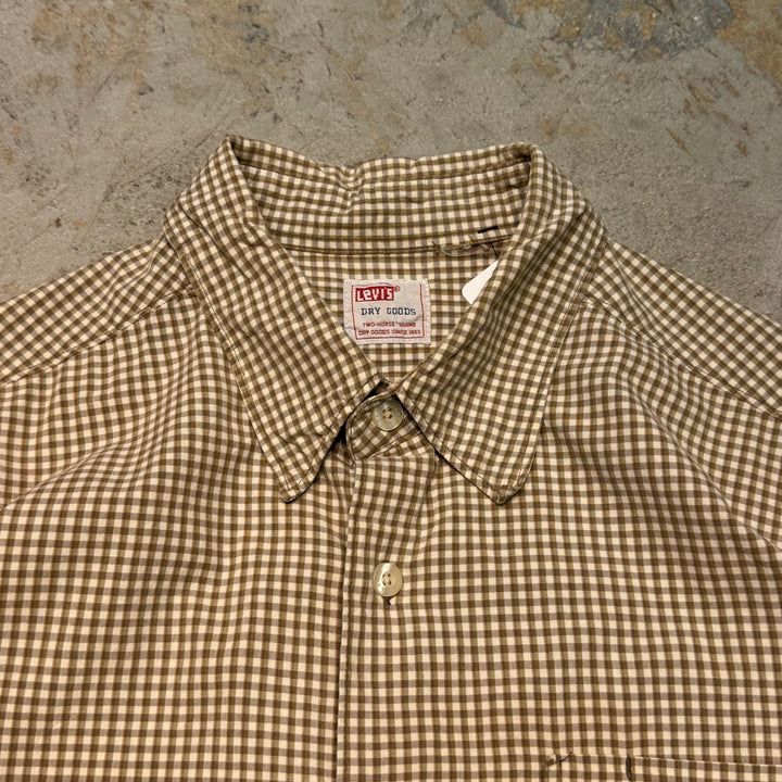 古着 LEVIS/リーバイス /半袖シャツ/チェック柄/サイズL相当