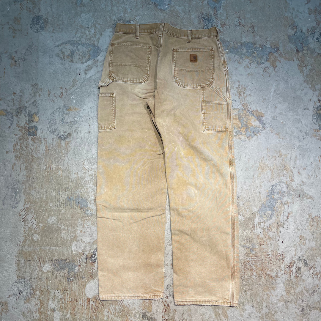 #1728 古着 Carhartt/カーハート/ Duck Painter Pants/ダック地 ペインターパンツ / ワークパンツ / 裏地チェック / サイズ36×34