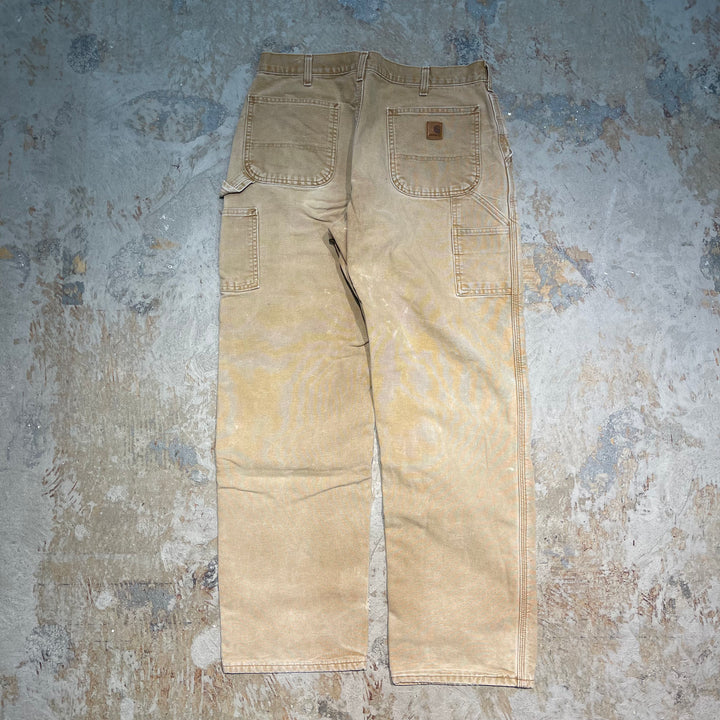 #1728 古着 Carhartt/カーハート/ Duck Painter Pants/ダック地 ペインターパンツ / ワークパンツ / 裏地チェック / サイズ36×34