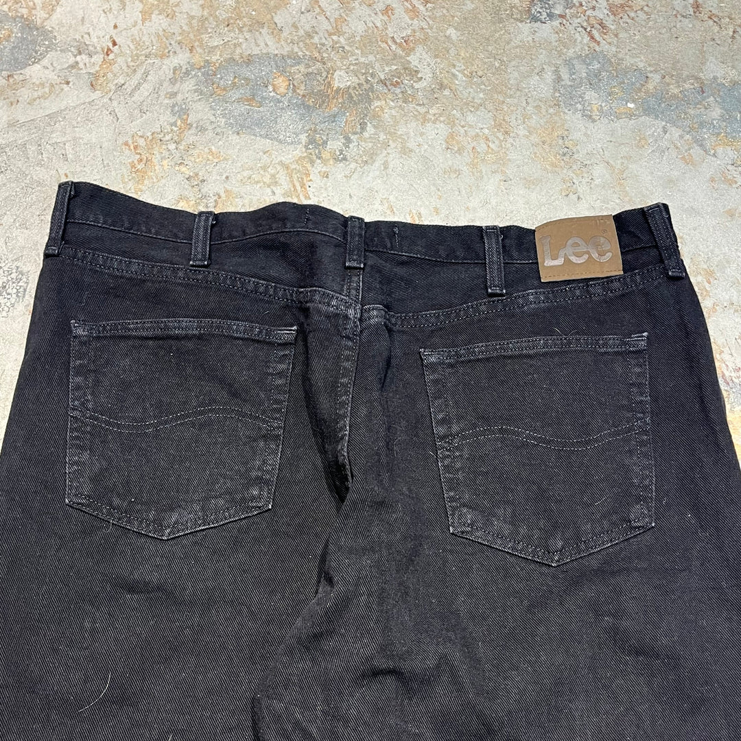 #4192 古着　Lee/リー/Black Denim Pants/ブラックデニムパンツ/RELAKED FIT/サイズ42×30