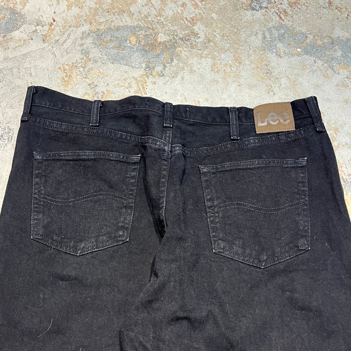 #4192 古着　Lee/リー/Black Denim Pants/ブラックデニムパンツ/RELAKED FIT/サイズ42×30