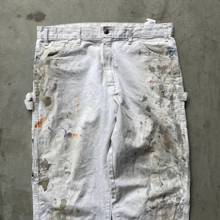 古着 Dickies×SHERWIN WILLIAMS/ディッキーズ× シャーウィン・ウィリアムズ/ ペインターパンツ / 企業ロゴ/ 実寸サイズ36×34