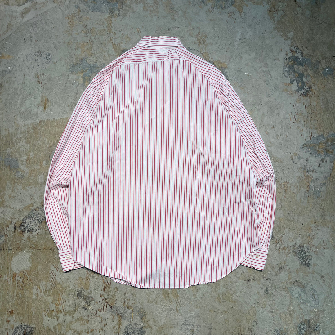 #4328 Ralph Lauren/ラルフローレン L/S Wide Spread Collar Shirts/ワイドスプレッドカラーシャツ/REGENT CLASSIC FIT/ストライプ柄/サイズ17 1/2 36/37