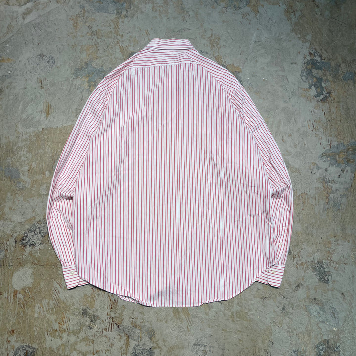 #4328 Ralph Lauren/ラルフローレン L/S Wide Spread Collar Shirts/ワイドスプレッドカラーシャツ/REGENT CLASSIC FIT/ストライプ柄/サイズ17 1/2 36/37