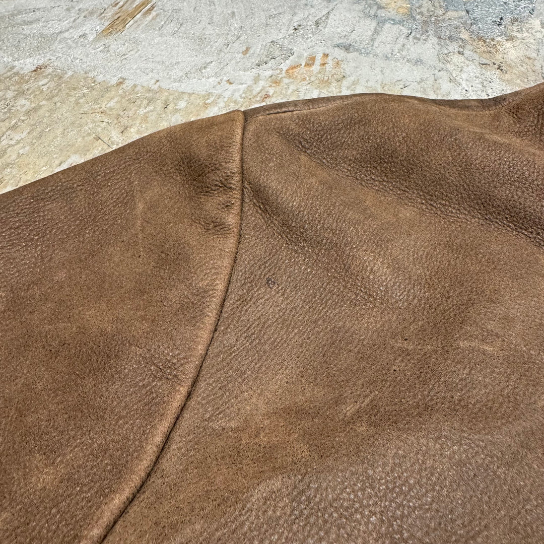 古着 WILSONS LEATHER/ ウィルソンズレザー/ 本革ジップアップレザージャケット/ 牛革/ サイズXL