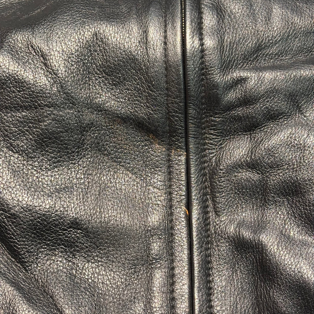 古着 WILSONS LEATHER/ ウィルソンズレザー/ 本革ジップアップレザージャケット/ 牛革/ サイズL