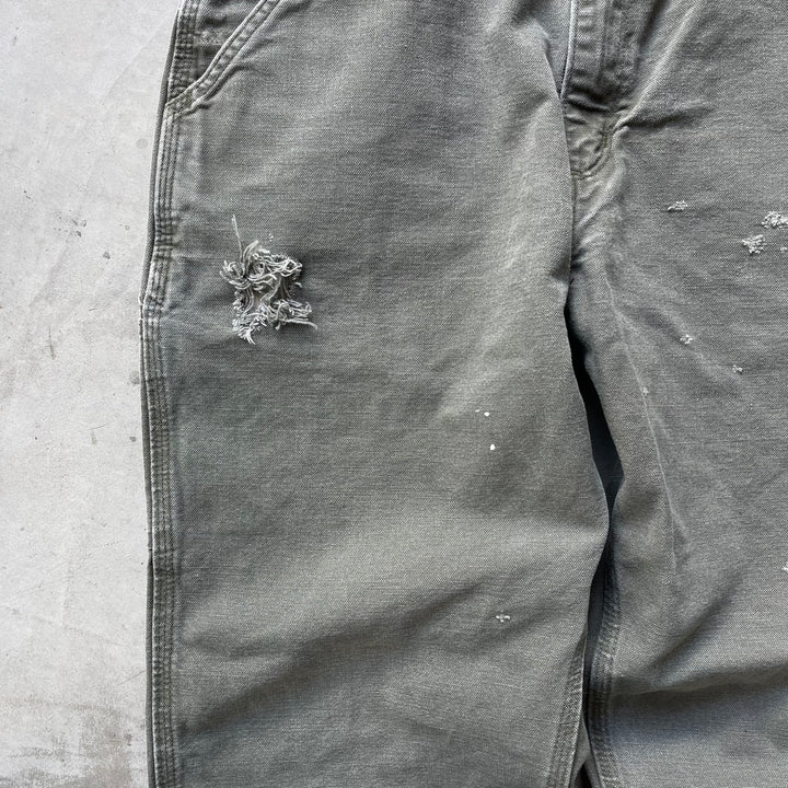 古着 Carhartt/カーハート/ダック地ペインターパンツ/実寸サイズ34×32