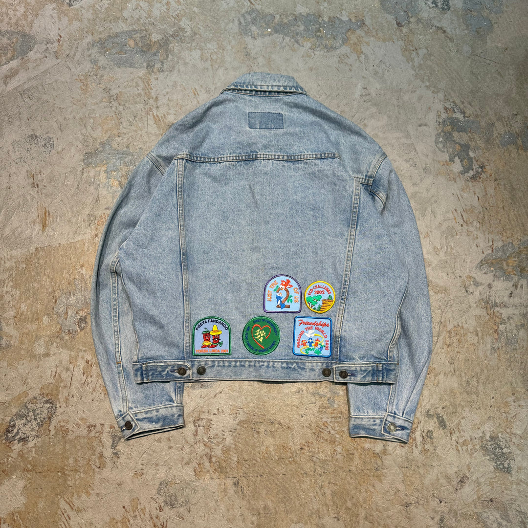 古着 90's GAP/ ギャップ/ デニムジャケット/ ワッペン/ 3rdタイプ/ サイズM