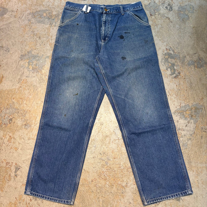 古着 Carhartt/ カーハート/ デニムペインターパンツ/ 実寸サイズ34×29