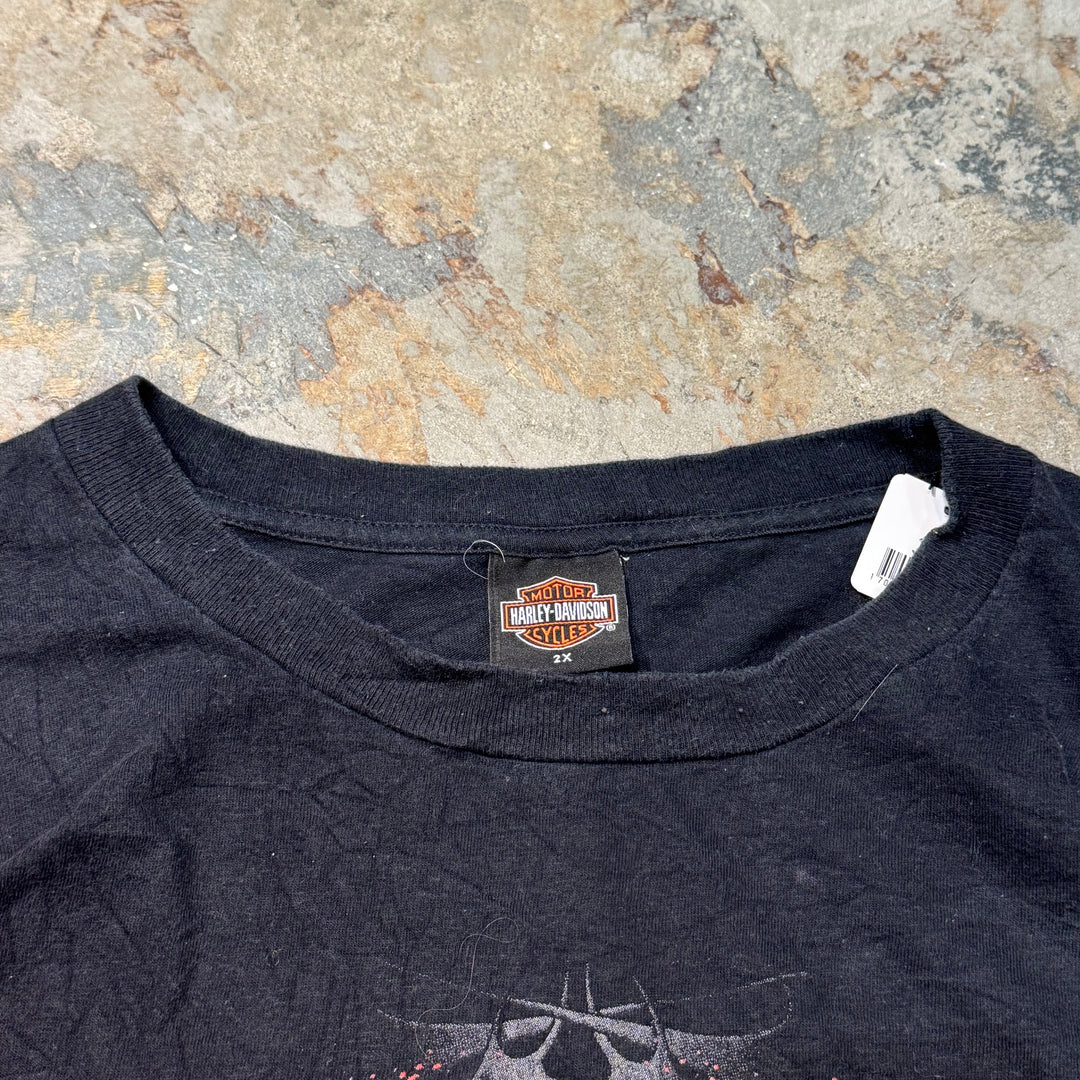 古着 USA製 Harley-Davidson/ハーレーダビッドソン/ プリントTシャツ/ サイズ2XL