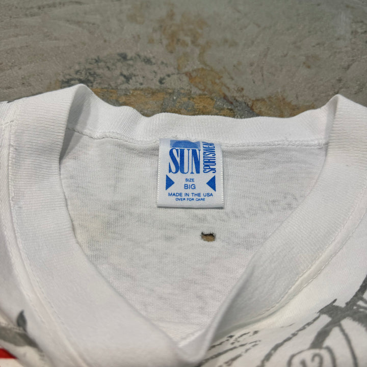 古着 USA製 SUN SPORTSWEAR/サン スポーツウェア/ シングルステッチ/ プリントTシャツ/サイズXL相当