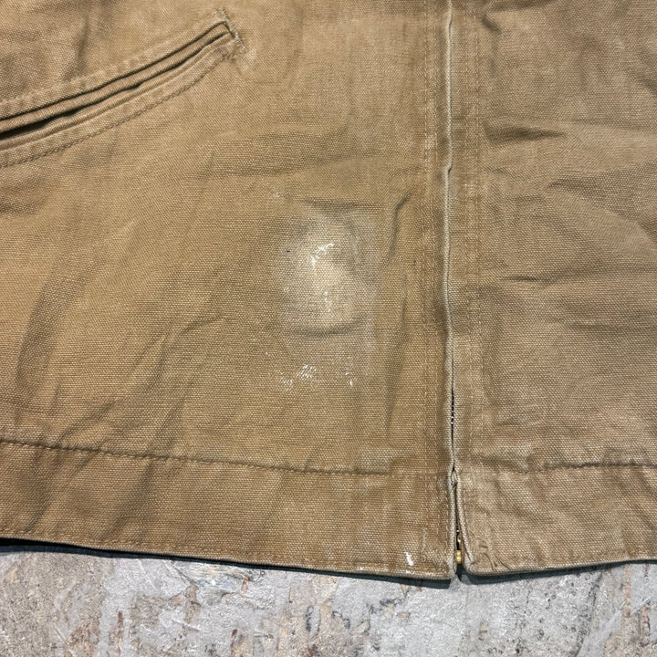 古着 USA製 carhartt/ カーハート/ デトロイトジャケット/ ダック地/ 裏地ブランケット/ サイズL