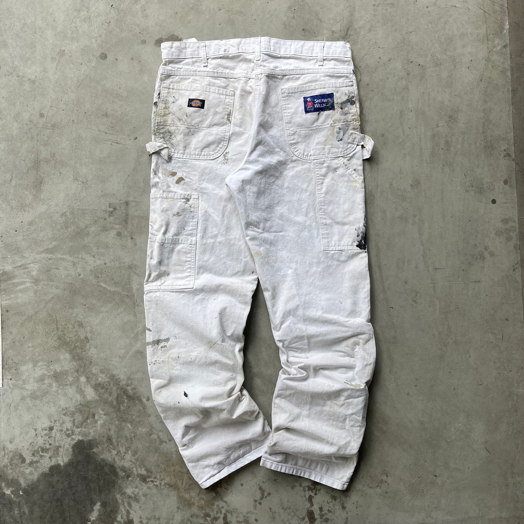 古着 Dickies×SHERWIN WILLIAMS/ディッキーズ× シャーウィン・ウィリアムズ/ ペインターパンツ / 企業ロゴ/ 実寸サイズ36×34
