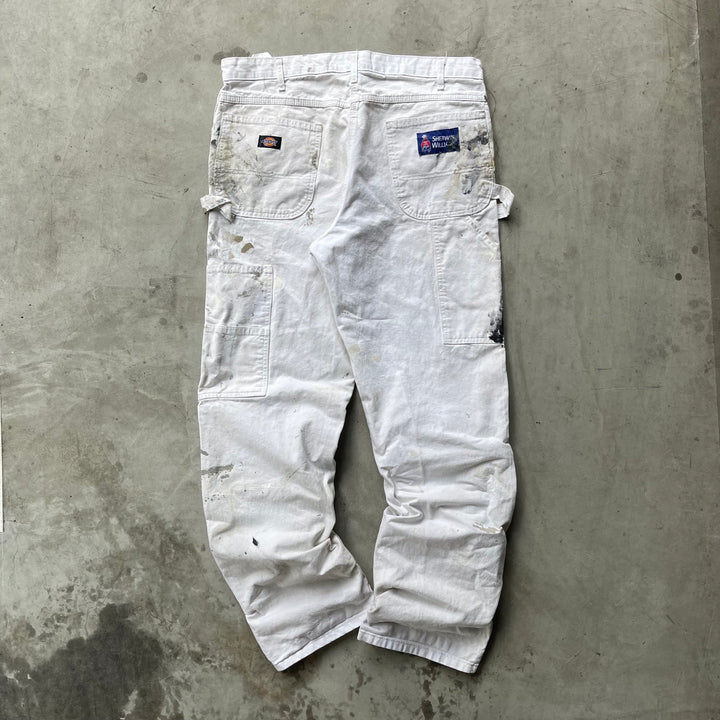 古着 Dickies×SHERWIN WILLIAMS/ディッキーズ× シャーウィン・ウィリアムズ/ ペインターパンツ / 企業ロゴ/ 実寸サイズ36×34