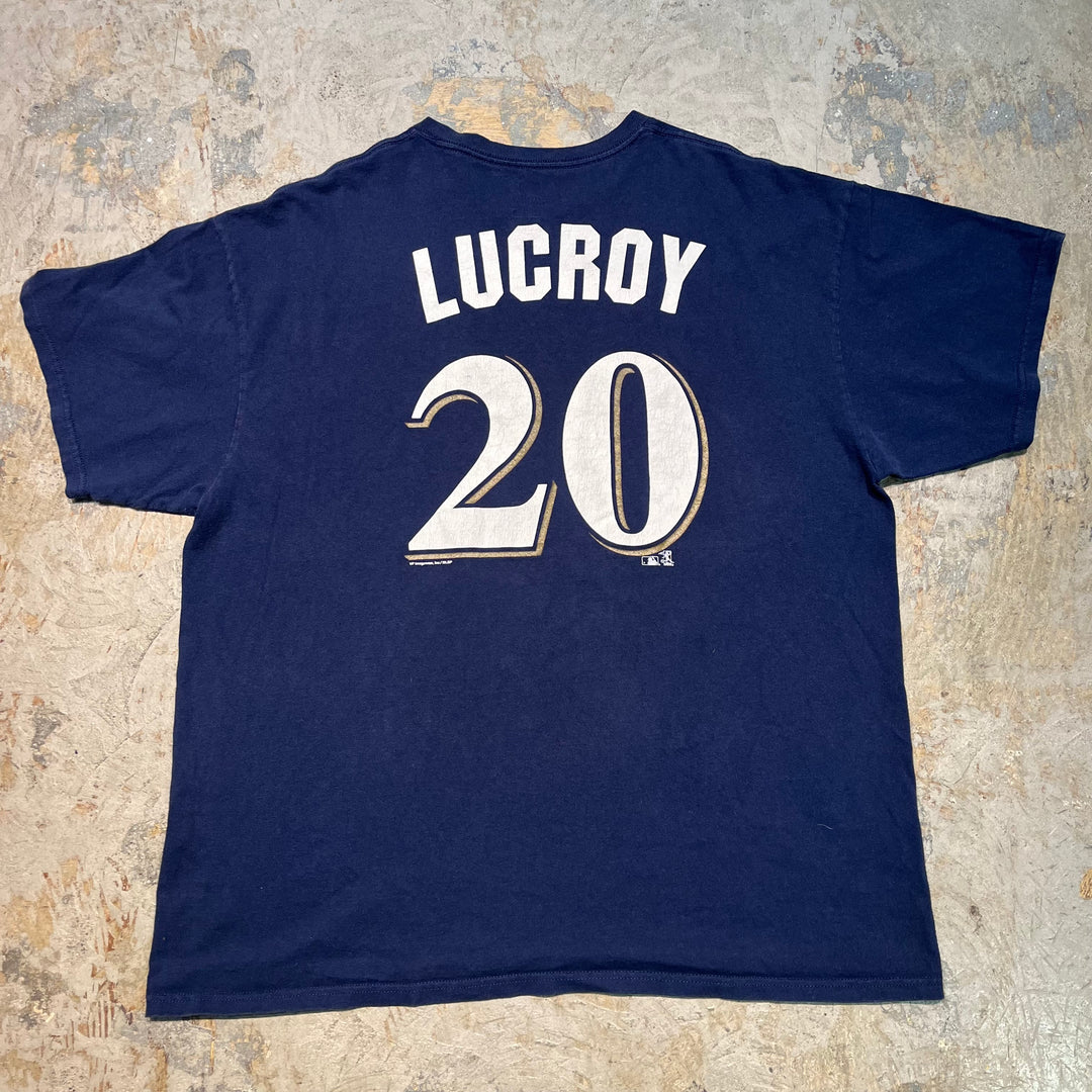 古着 MLB/MILWAUKEE BREWERS/ミルウォーキー ブルワーズ/プリントTシャツ/ サイズ2XL
