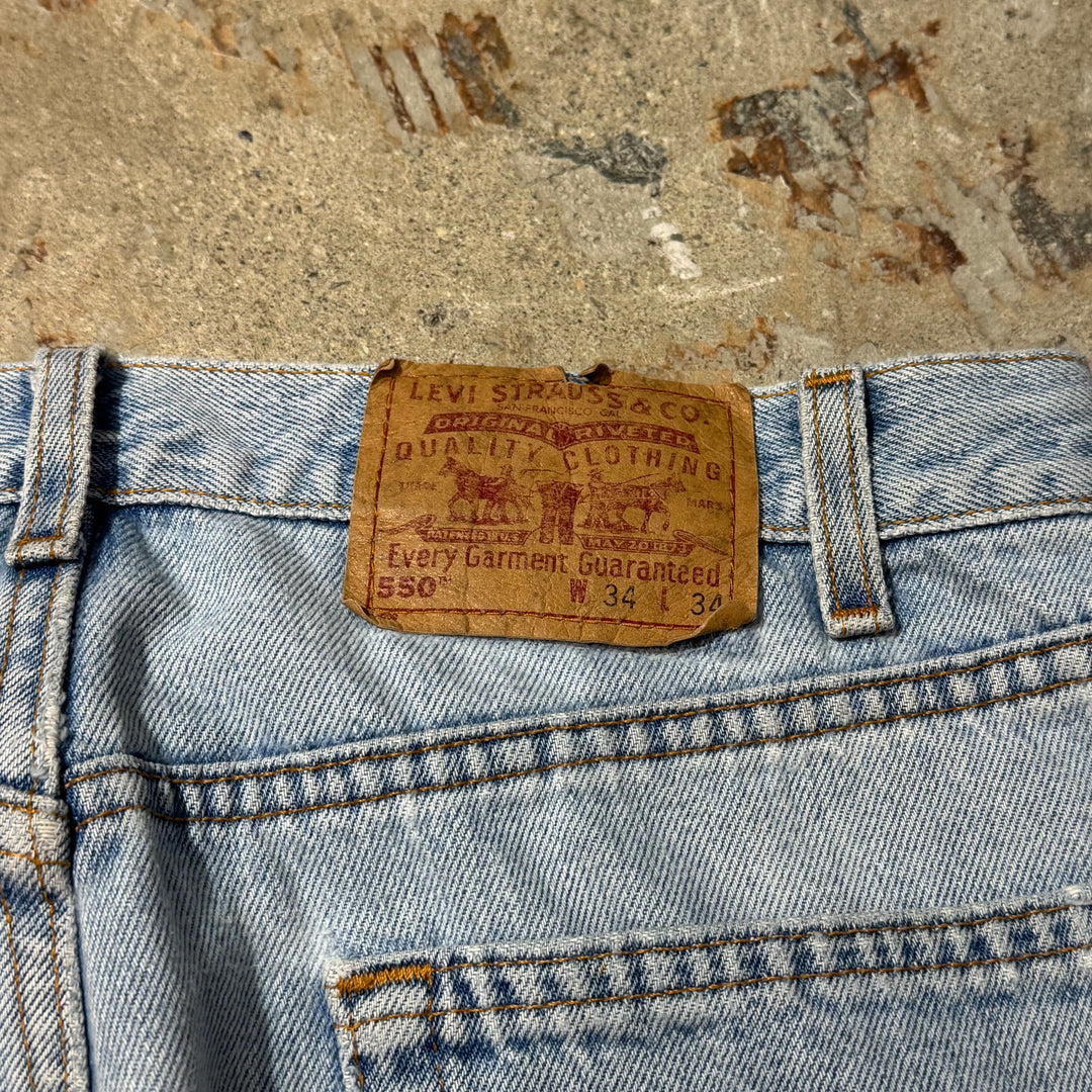 古着 USA製 00's Levi's/ リーバイス/ Denim Pants/デニムパンツ/ 550/ 実寸サイズ33×33