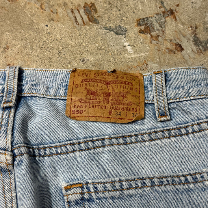 古着 USA製 00's Levi's/ リーバイス/ Denim Pants/デニムパンツ/ 550/ 実寸サイズ33×33