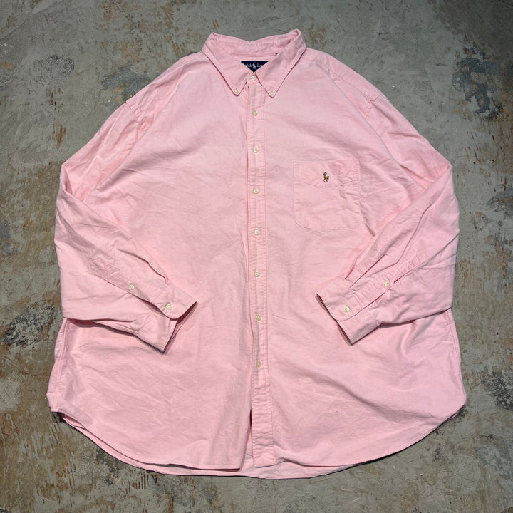 #4387 古着　Ralph Lauren/ラルフローレン/Long Sleeve Button Down Shirt/長袖ボタンダウンシャツ/BLAKE/ブレイク/サイズ3X