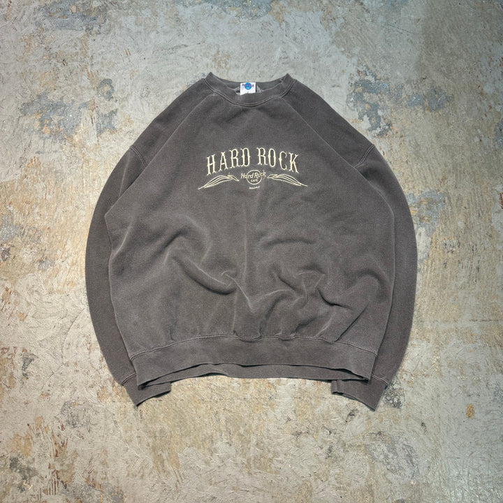 古着 Hard Rock Cafe×PACSUN/ハードロックカフェ/クルーネックスウェット/ サイズL