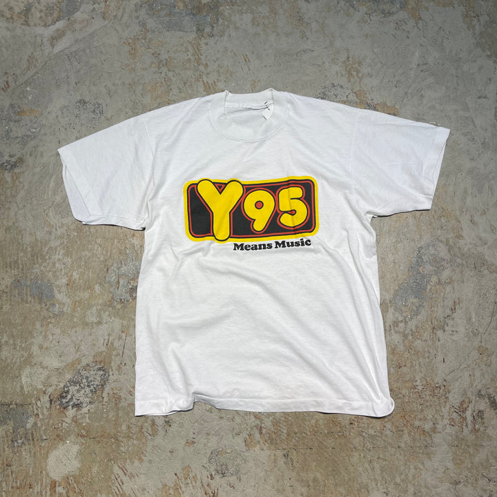 #4497 古着 ~90's Vintage/short sleeve print t-shirt Tee/半袖プリントTシャツ/企業系/サイズL相当