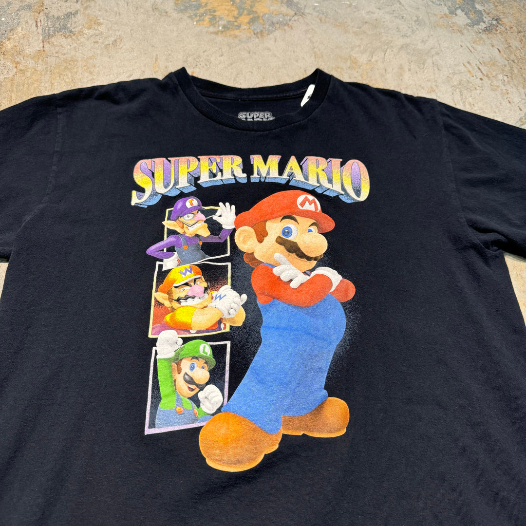 古着 SUPER MARIO/ スーパーマリオ/ キャラクターTシャツ/ サイズL