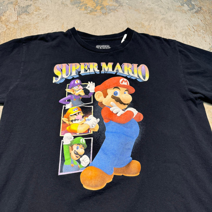 古着 SUPER MARIO/ スーパーマリオ/ キャラクターTシャツ/ サイズL