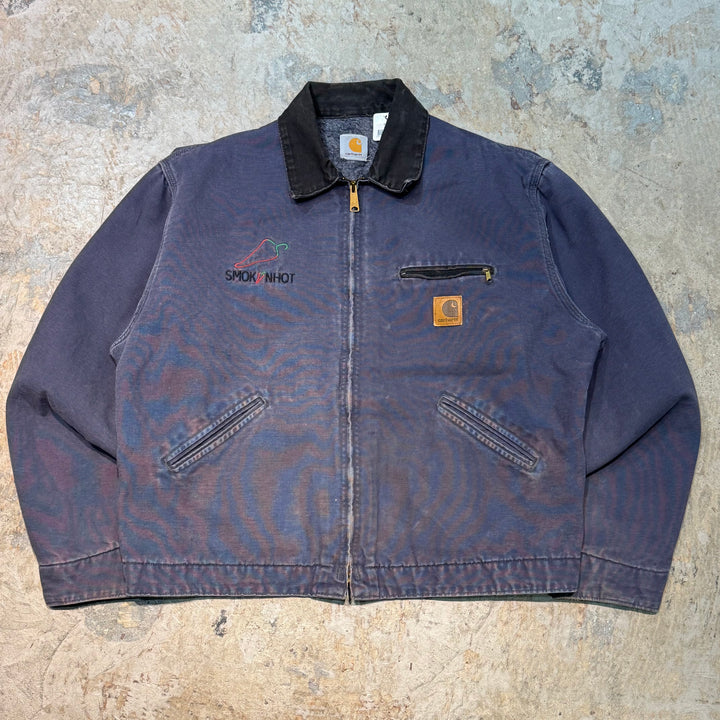 古着 carhartt/ カーハート/ デトロイトジャケット/ ダック地/ 裏地ブランケット/ 企業ロゴ/  サイズL相当