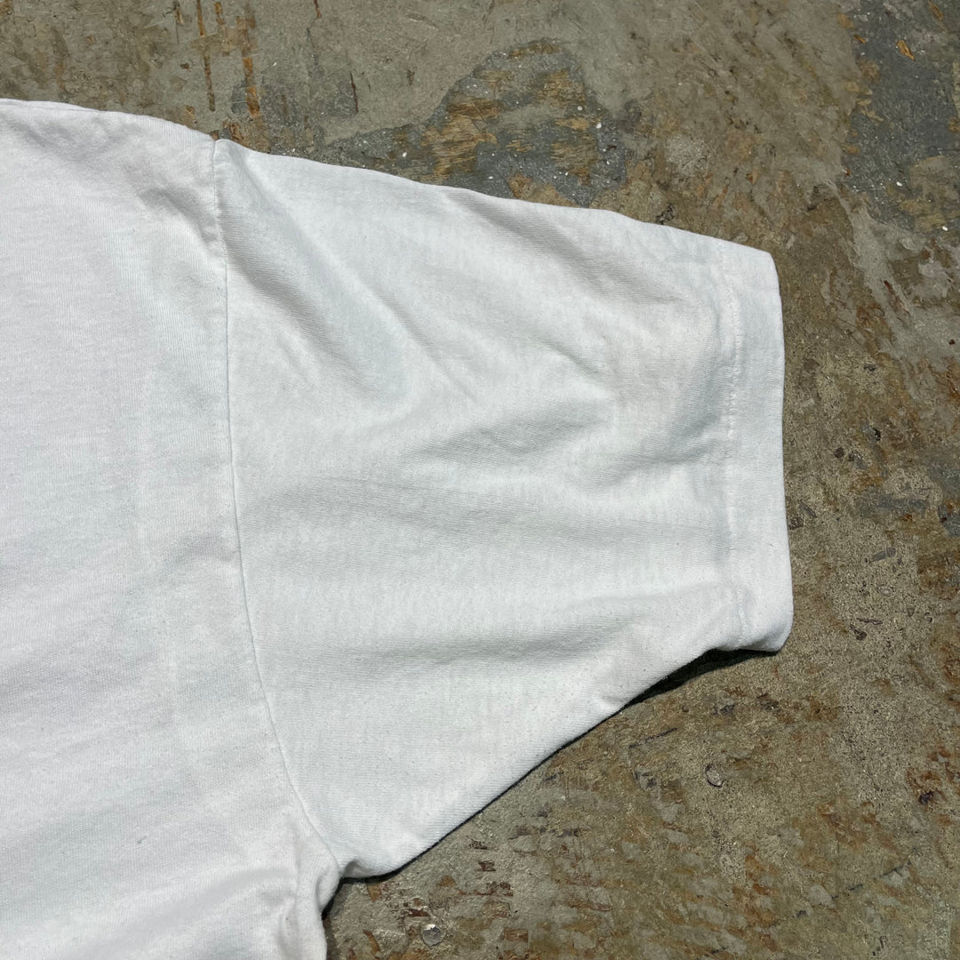 #4801 80's 古着 Hanes ヘインズ/アニマルプリント/ヴィンテージ シングルステッチ Tシャツ/サイズXXL
