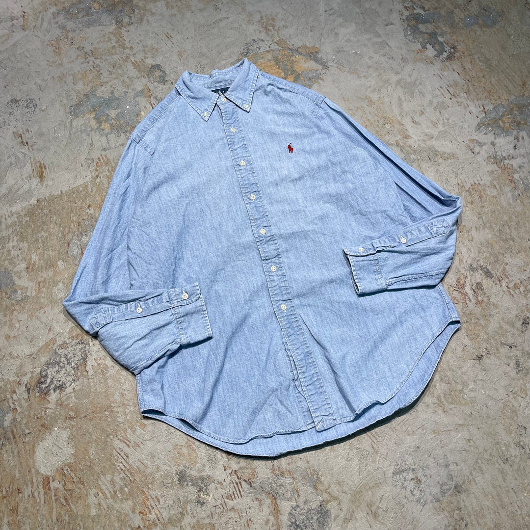 #4318 Ralph Lauren/ラルフローレン L/S B.D Shirts/ボタンダウンシャツ/CLASSIC FIT/サイズL