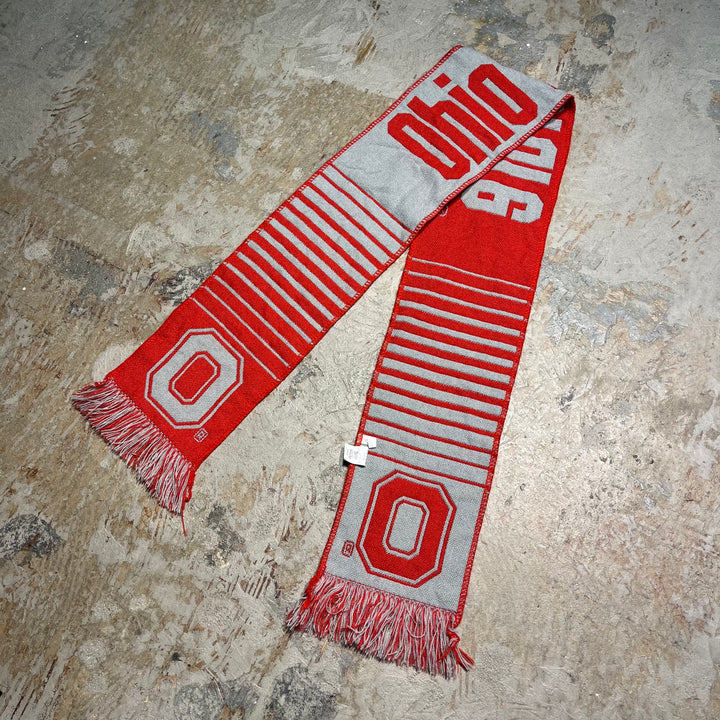 #2092 古着 サッカーマフラー　Ohio State Buckeyes/オハイオ・ステイト・バックアイズ