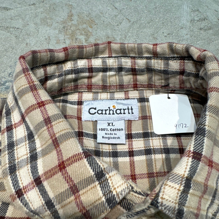 古着 carhartt/カーハート/ ボタンダウン長袖シャツ/ チェック柄/ サイズXL