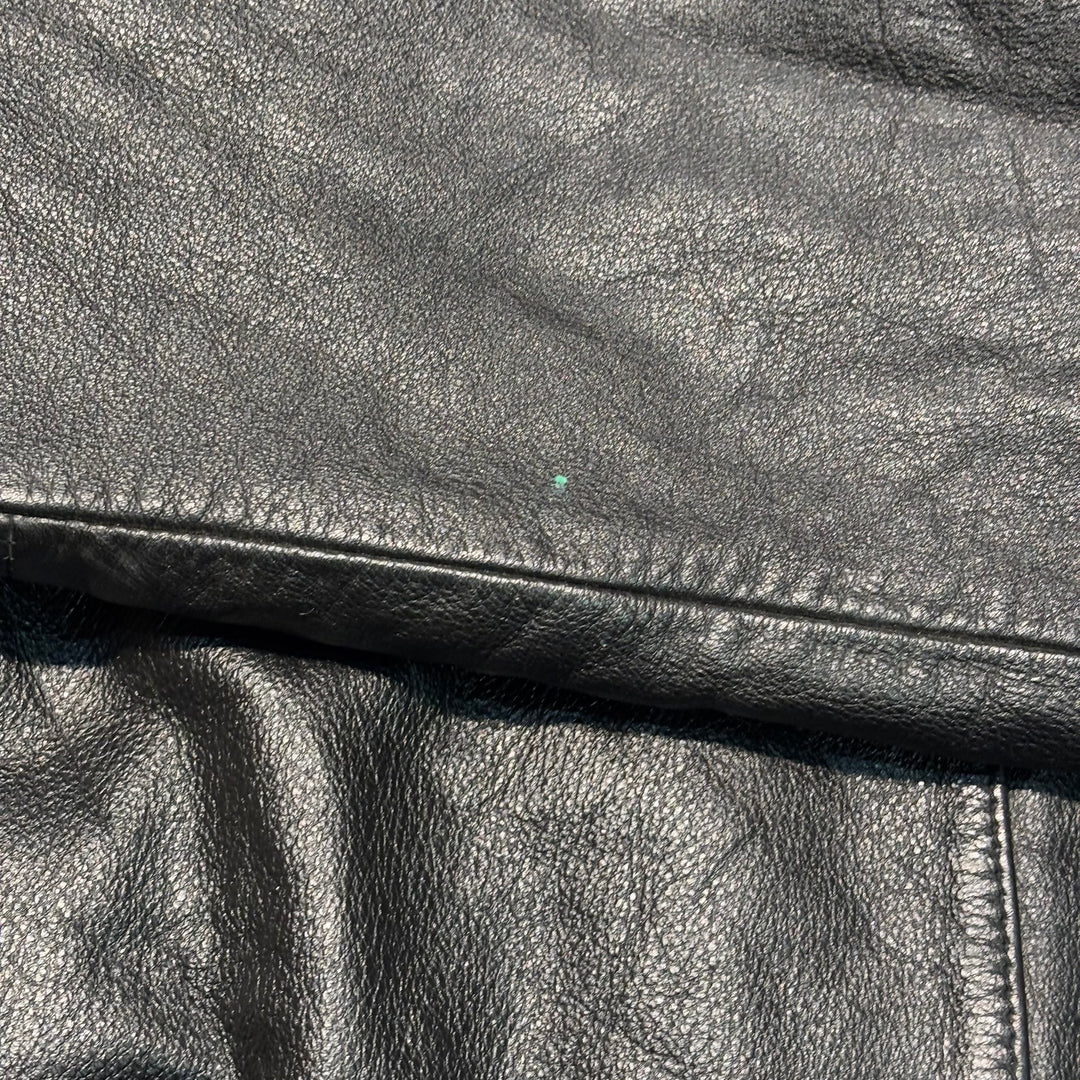 古着 WILSONS LEATHER/ ウィルソンズレザー/ 本革ジップアップレザージャケット/ 牛革/ サイズL