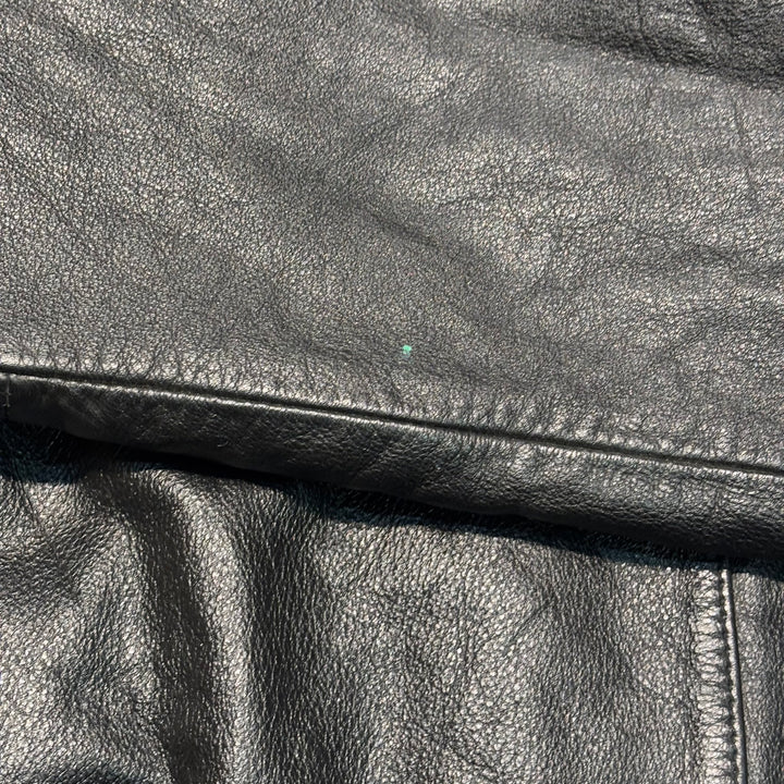 古着 WILSONS LEATHER/ ウィルソンズレザー/ 本革ジップアップレザージャケット/ 牛革/ サイズL