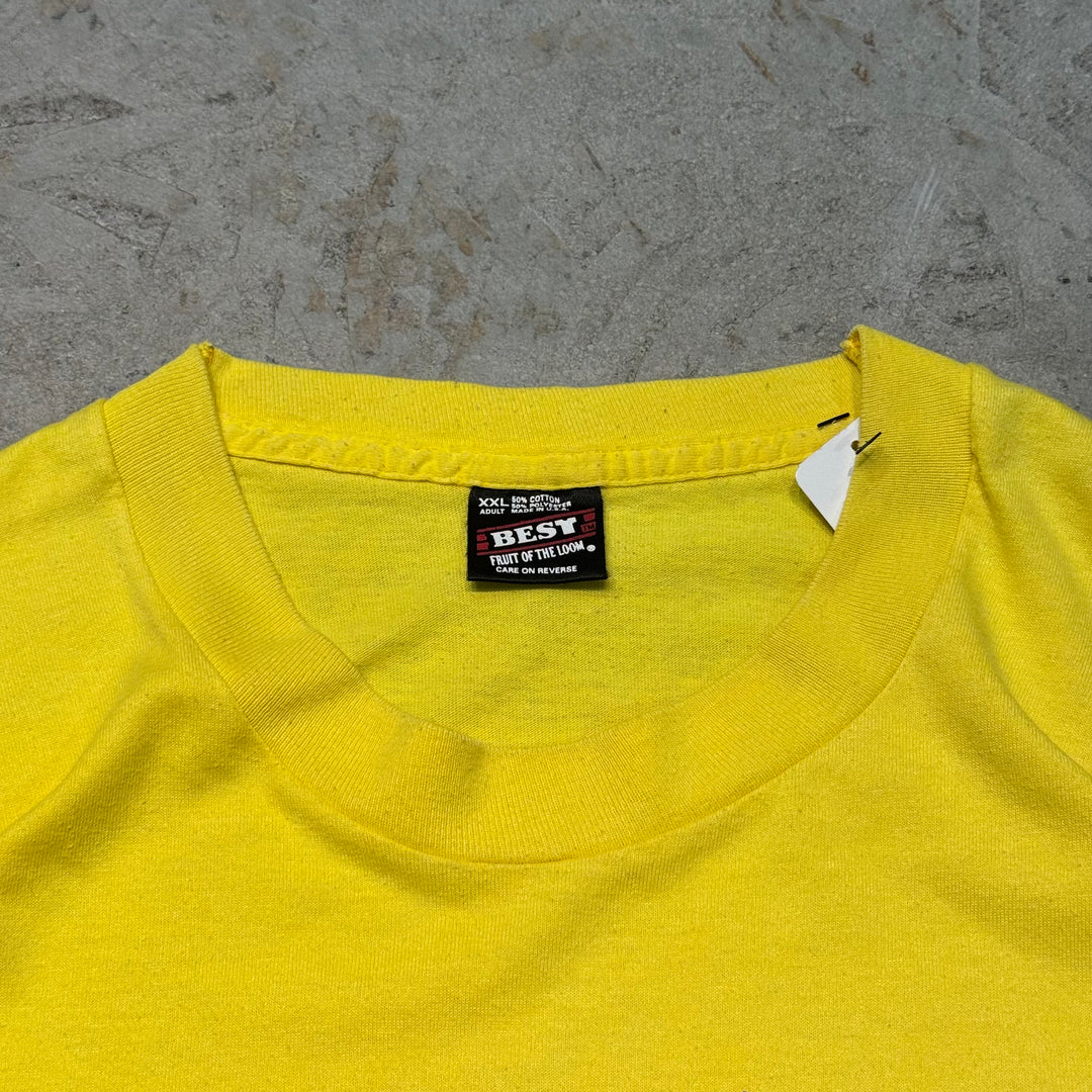 古着 USA製 90's FRUIT OF THE LOOM/ フルーツオブザルーム/ プリントTシャツ/ シングルステッチ/ サイズXXL