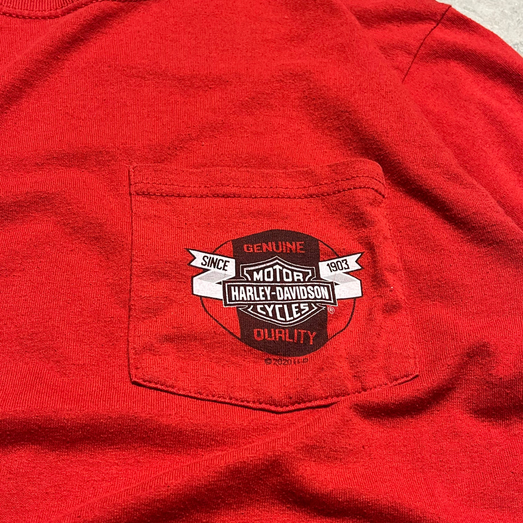 古着 Harley-Davidson/ハーレー ダビッドソン/グランドプレーリー/テキサス州/プリントTシャツ/サイズXL相当