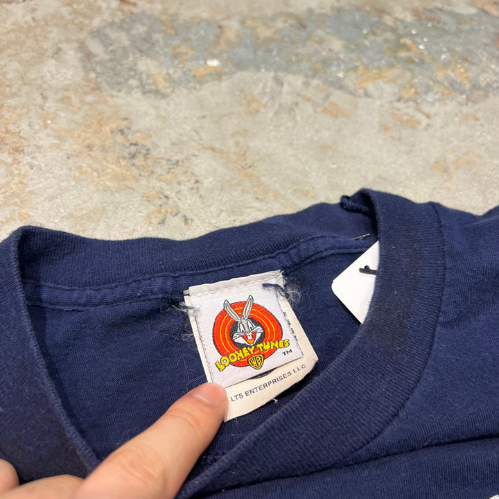 古着 97's ルーニーテューンズ/ワーナーブラザース/ヴィンテージ シングルステッチ Tシャツ/サイズL