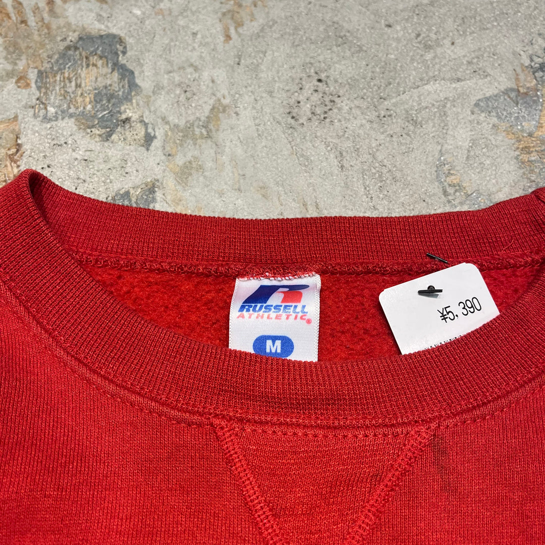 #4126 古着 Russell Athletic/ラッセルアスレチック/Crew Neck College Sweat/クルーネックカレッジスウェット/UNM/サイズM