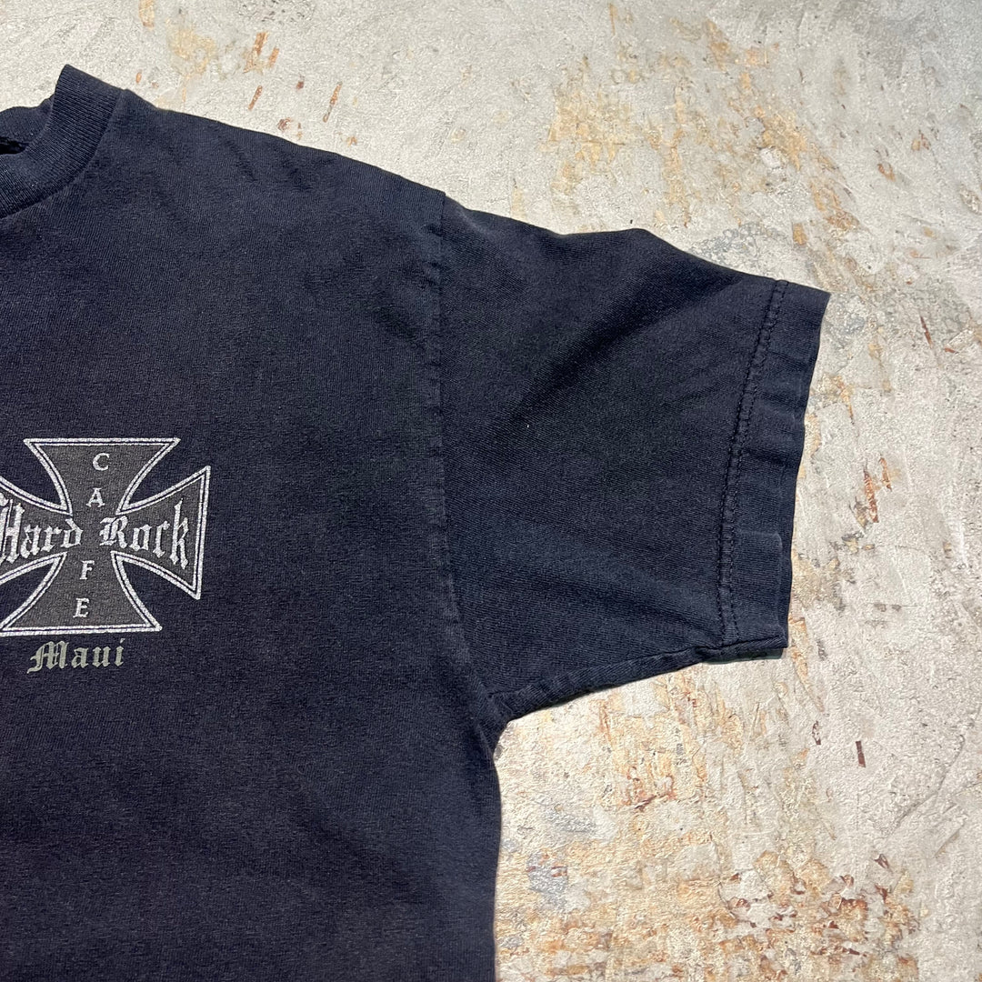 古着 90's HARD ROCK CAFE Detroit/ハードロックカフェ/アドバタイジング/企業系/プリントTシャツ / サイズ2XL相当