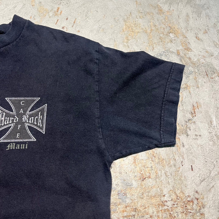 古着 90's HARD ROCK CAFE Detroit/ハードロックカフェ/アドバタイジング/企業系/プリントTシャツ / サイズ2XL相当