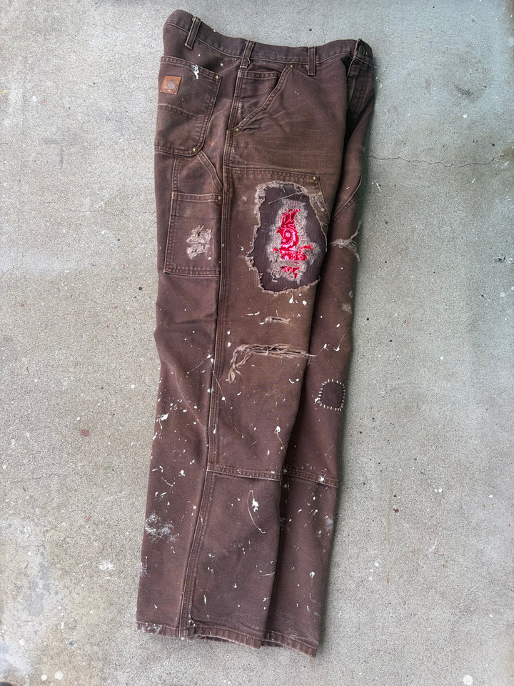 Carhartt Distressed Double Knee Pants W32 L32