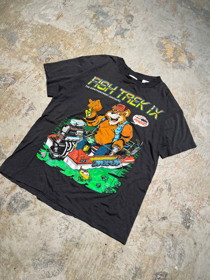 #MA121 古着 93's FISH TREK IX/ベアー/ヴィンテーシングルステッチ Tシャツ/サイズM
