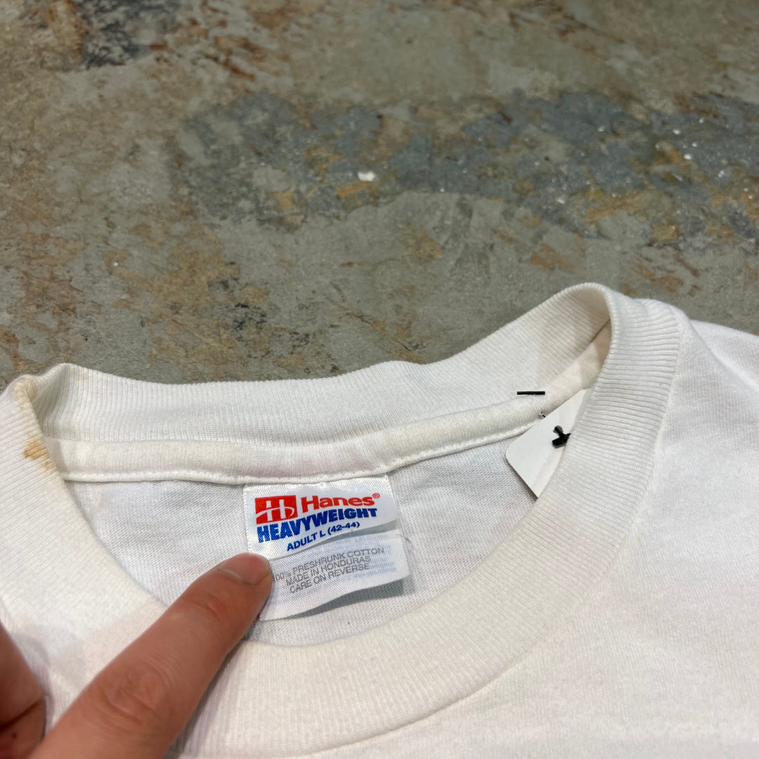 古着 90's HANES/ヘインズ/MIDORI/ウォッカ/ヴィンテージ シングルステッチ プリントTシャツ/サイズL