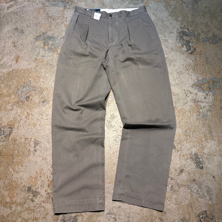 古着 90's〜 Ralph Lauren/ラルフローレン/ ツータックチノパンツ/ 実寸サイズ33×31